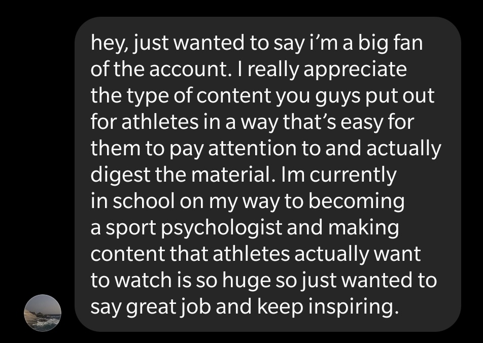 A DM we got out of the blue from a happy customer!